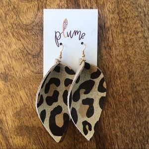 Faux Leather Earrings